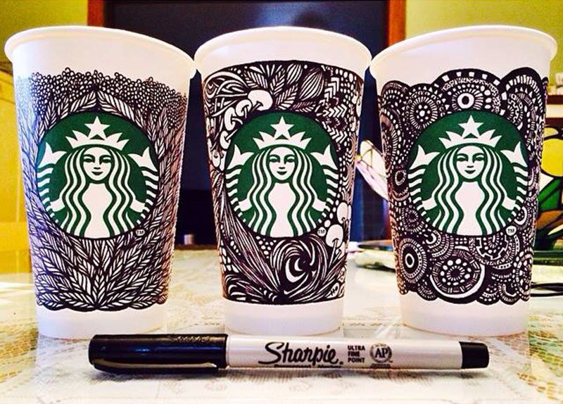 example of crowdsourced designs from starbucks