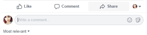 facebook comment field