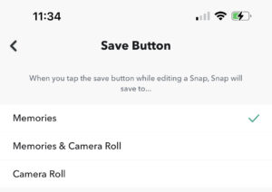 Snapchat Saving