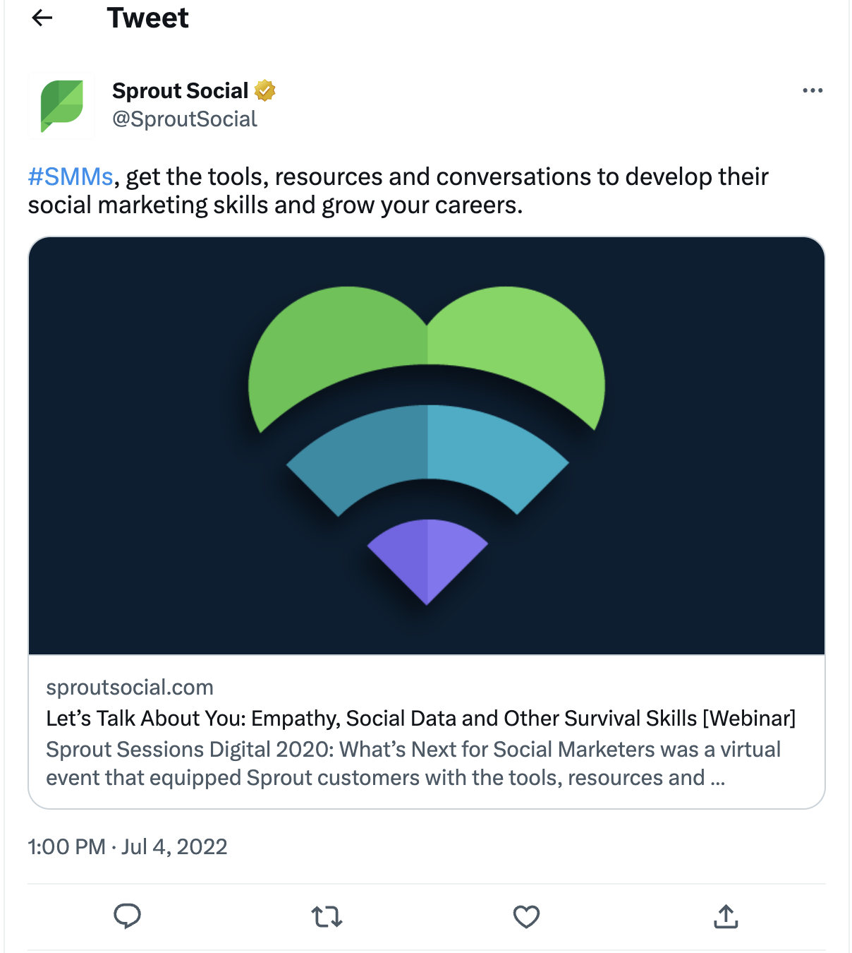 Sprout Social Twitter Hashtag